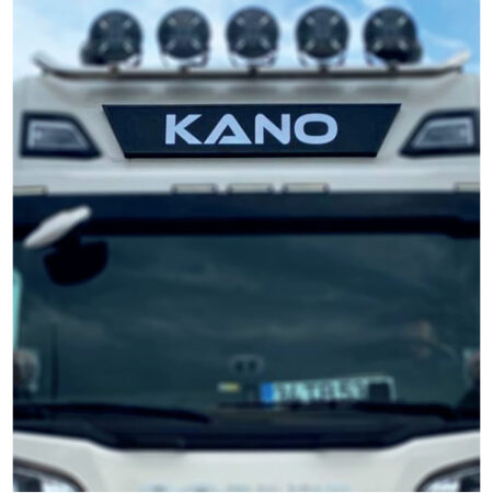 Ljusa låda platta för hyttens tak för Scania S/R 2017+ plast akryl med rostfri kant ren yta