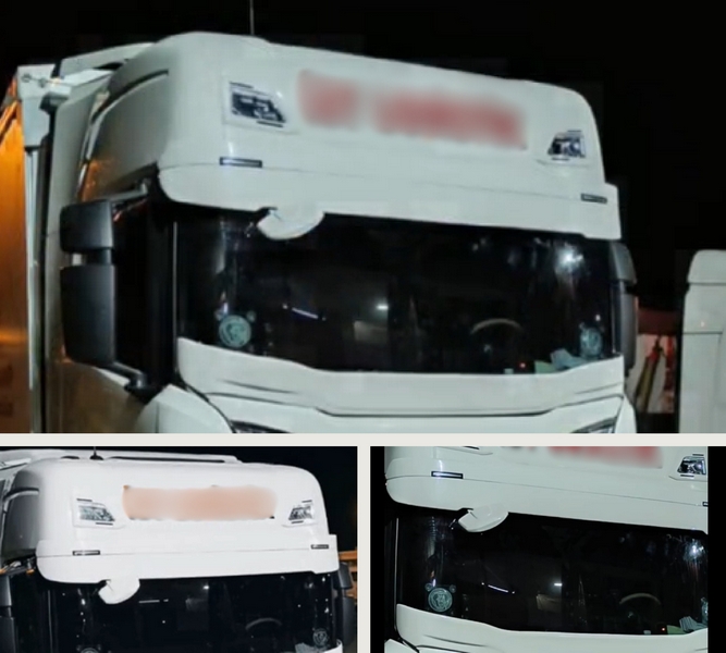 Solskydd i plast för Scania S/R 2017+