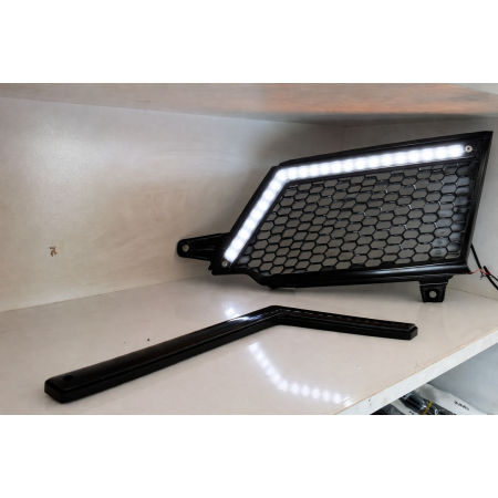 Vitt LED-varselljus for Scania Next Gen 2017+, tonat