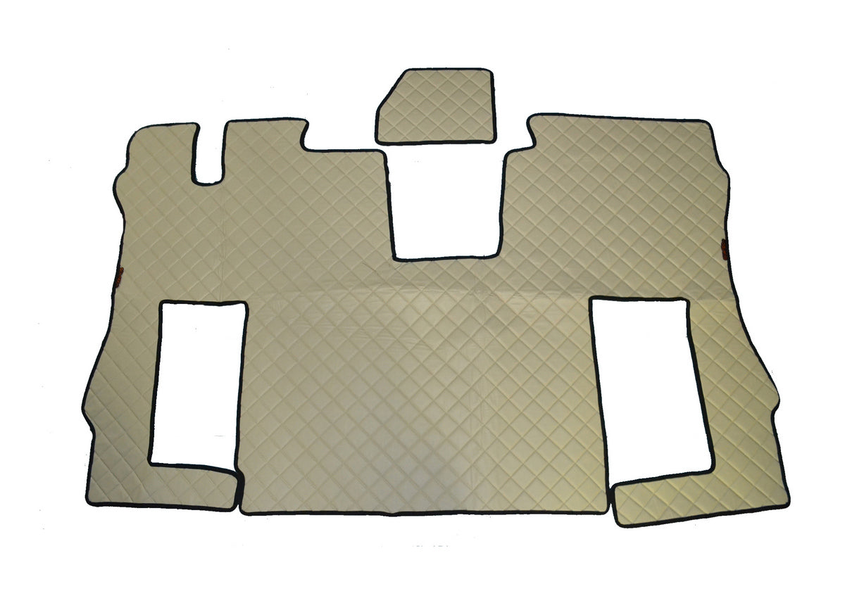 BEIGE lädermattor Scania S 2020+, halkfria